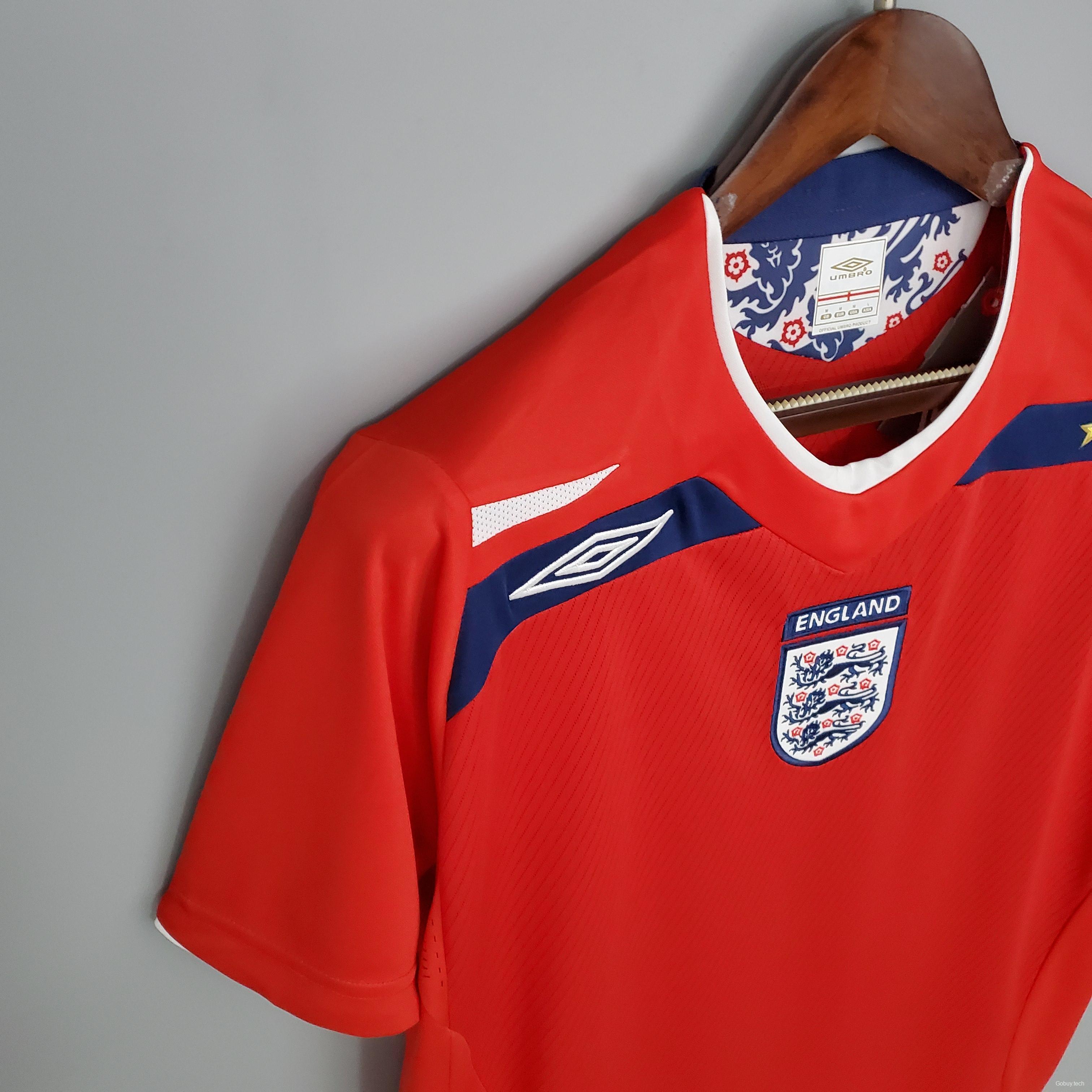 Retro England 08/10 away Soccer Jersey