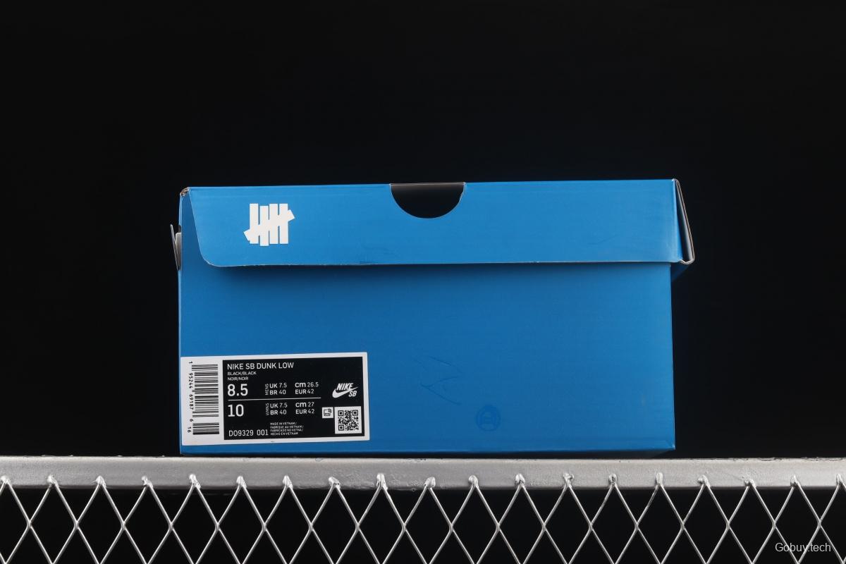 UNDFEATED x NIKE DUNK Low black soul color dunk series low-side leisure sports skateboard shoes DO9329-001