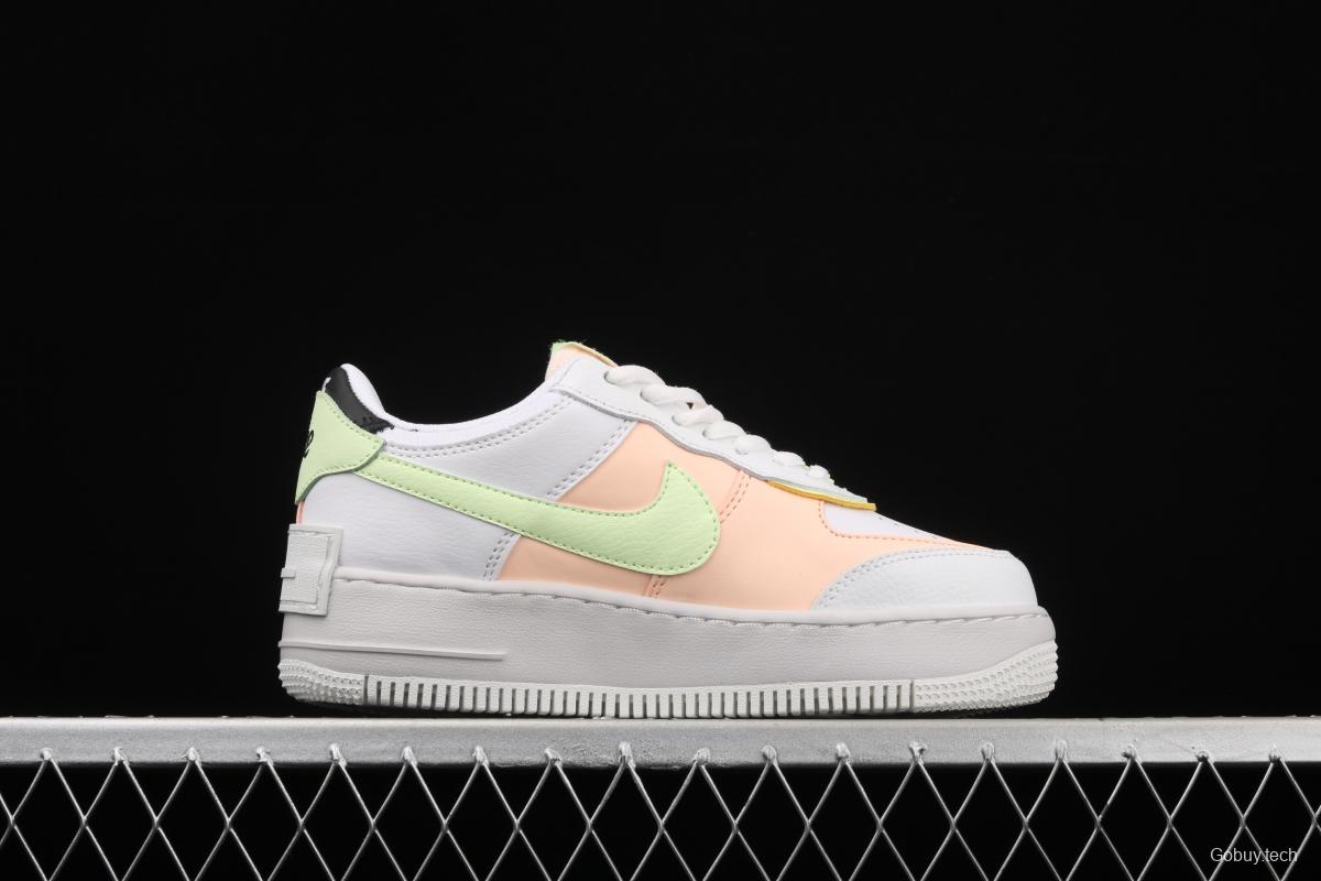 NIKE Air Force 1 ShAdidasow light weight heightened low-top 100-board shoes CW6030-107,