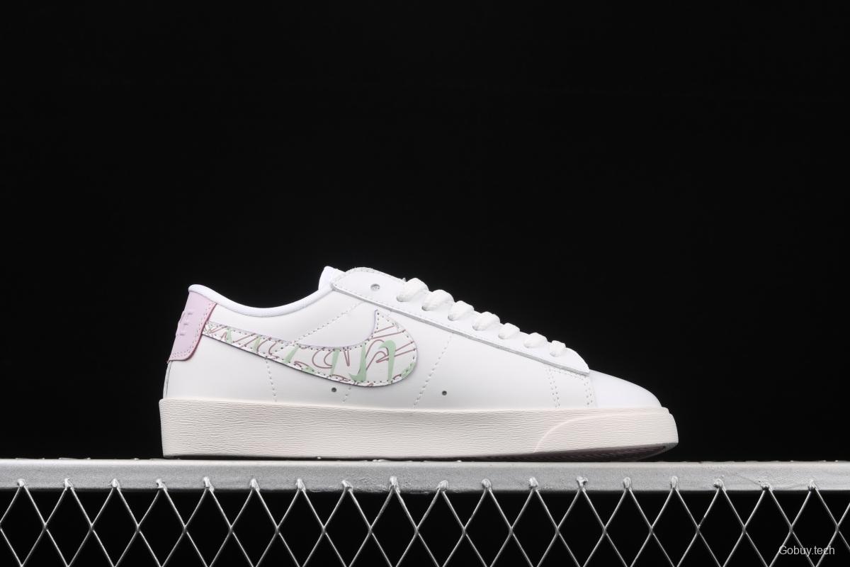 NIKE Blazer Low SE Valentine's Day shallow-cut sole retro classic Blazers leisure sports board shoes CT5750-100