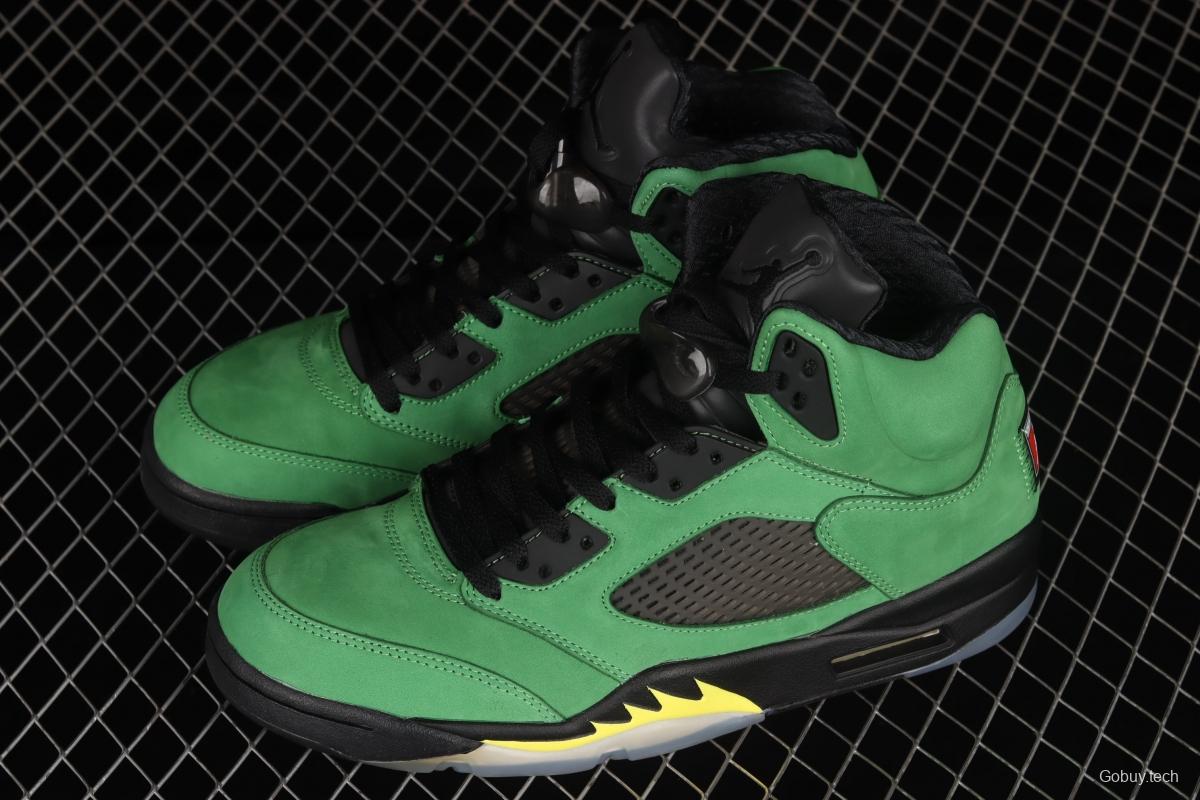 Air Jordan 5 SE Oregon Ducks Oregon Apple Green CK6631-307