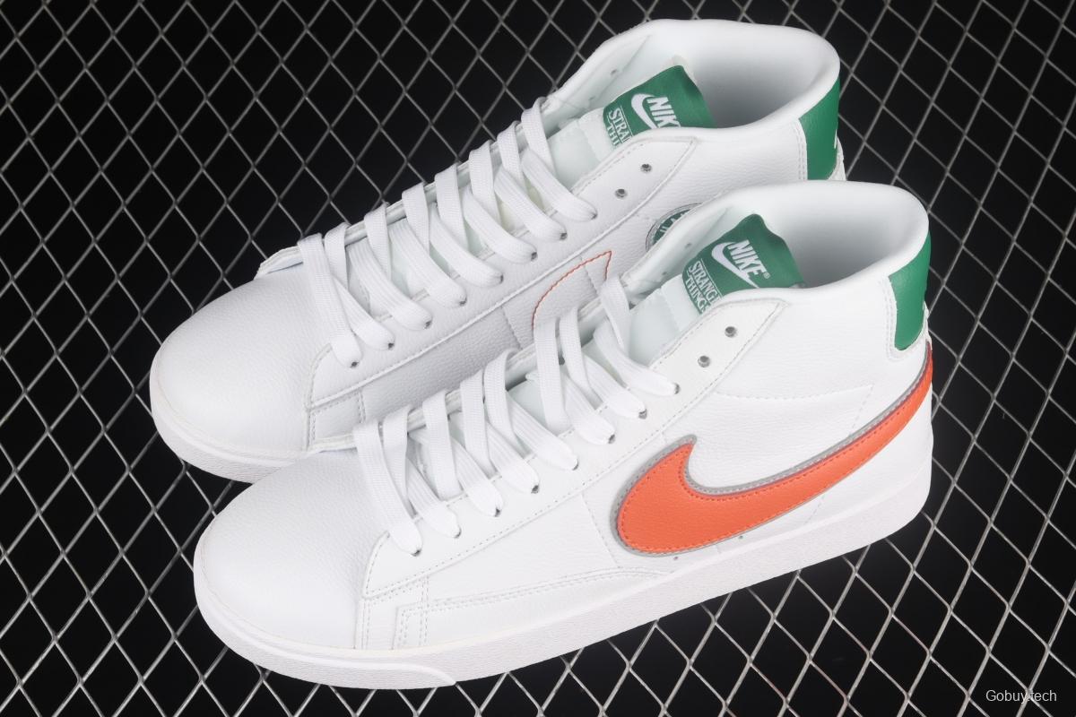 Stranger Things x NIKE Blazer Mid QS HH Trail Blazers high-top leisure sports board shoes CJ6101-100