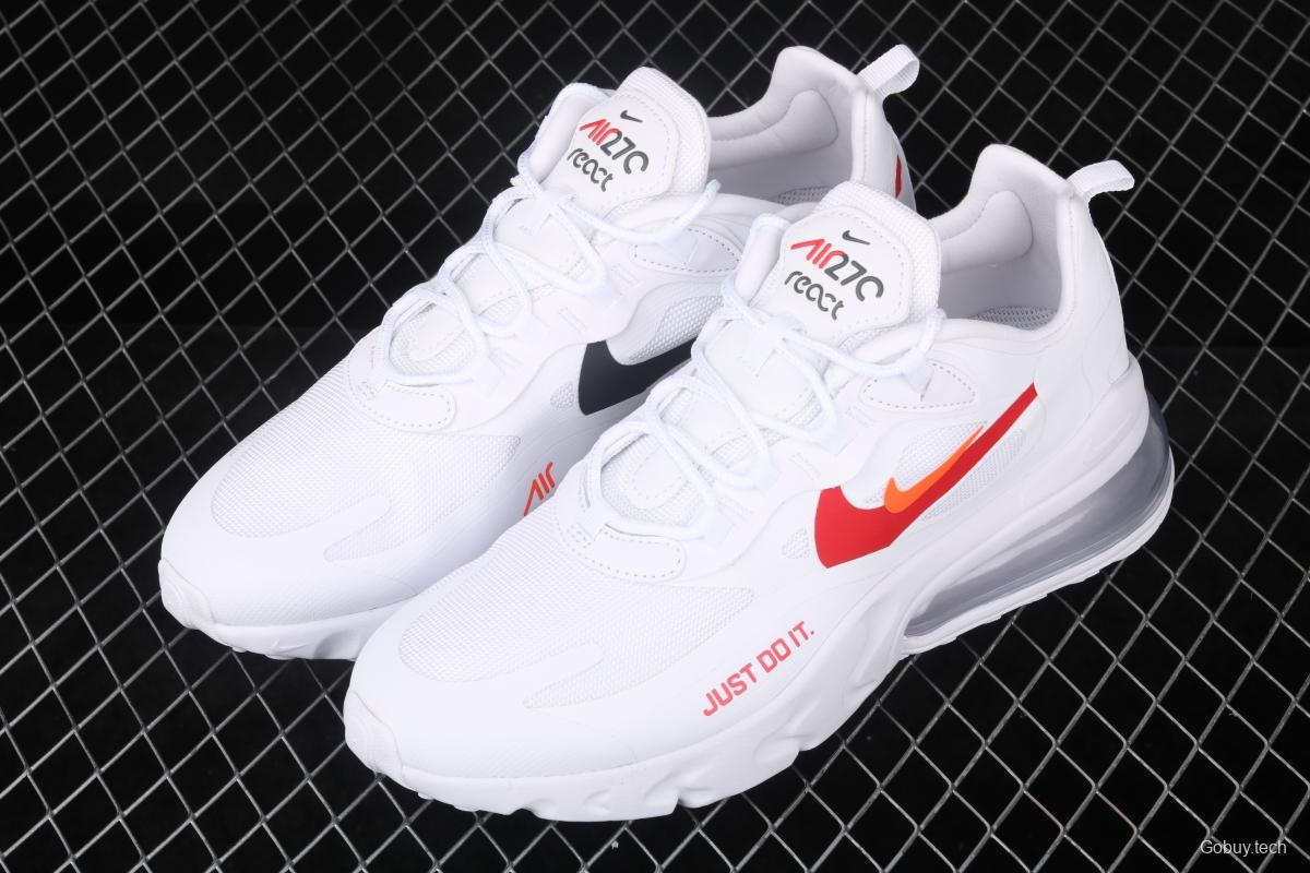 NIKE Max 270,100 React Just Do It mixed technology half palm air cushion running shoes CT2203-100