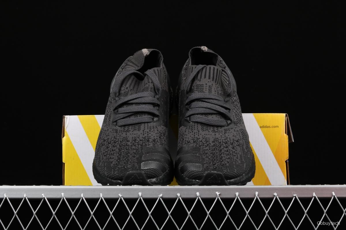 Adidas Ultra Boost Uncaged LTD Triple Black BA7996 socks and shoes