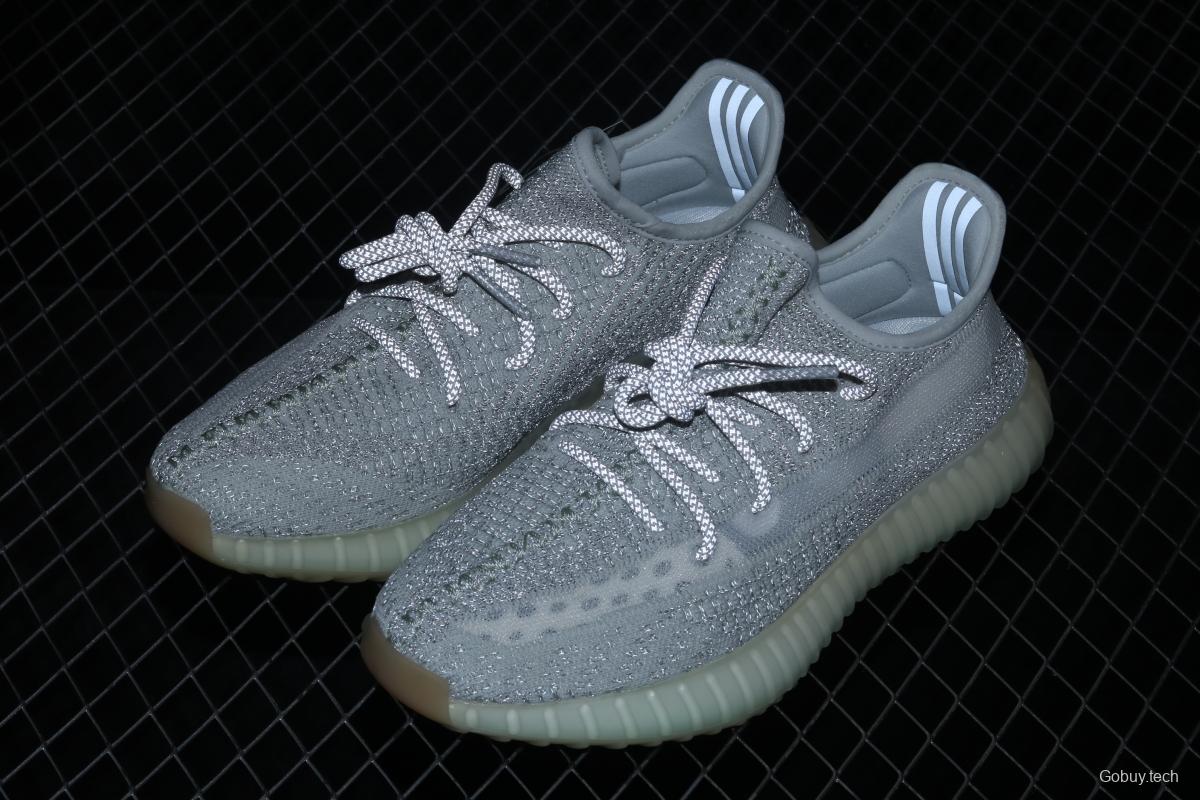 Adidas Yeezy Boost 350V2 Tailgate FX4349 Darth Coconut 350 second generation hollowed-out Asian gray star color match