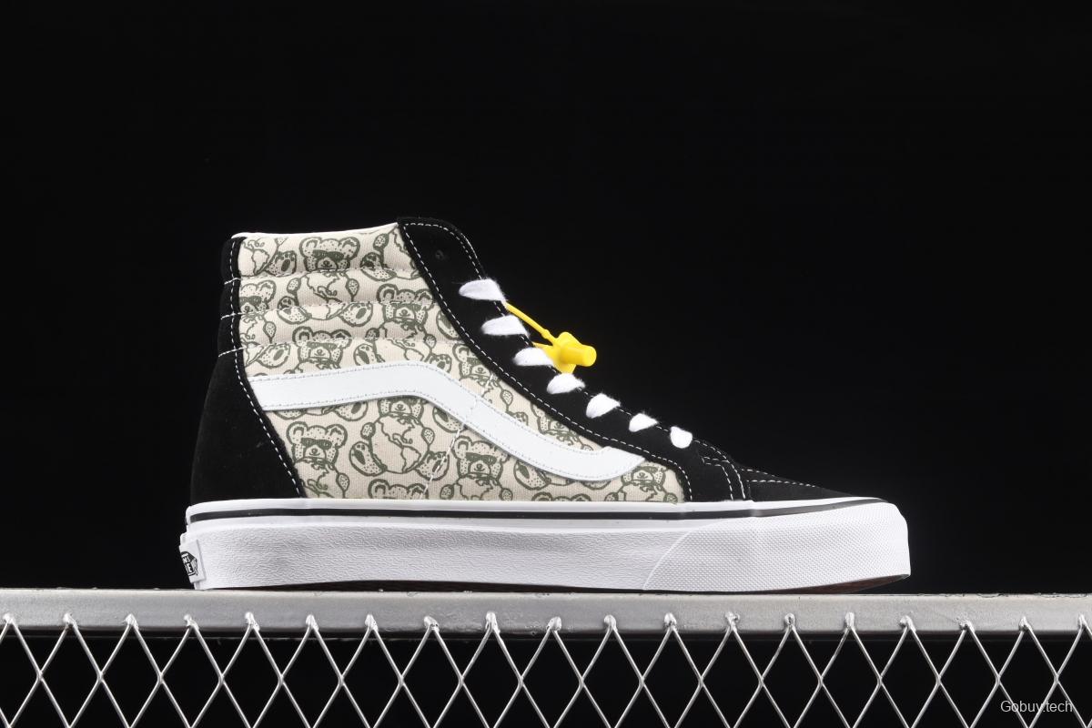 Vans Sk8-Hi Vance Bear Biscuit High Top Leisure Board shoes VN0A4BV8BCM