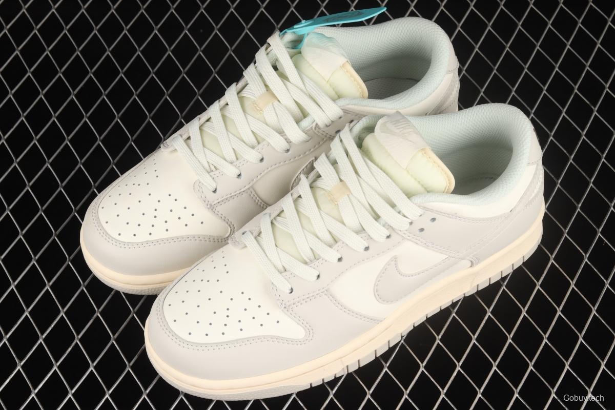 NIKE DUNK Low bone white color SB buckle rebound fashion leisure board shoes DD1503-107