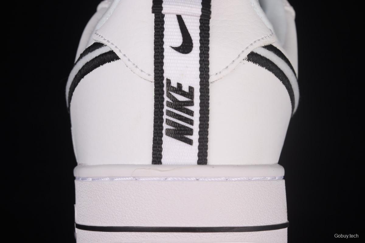 NIKE Air Force 11407 Low White/Black Leather White and Black lift Electric embroidered Hook low-top Leisure Sports Board shoes DH2472-100