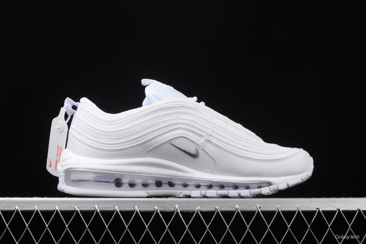 NIKE Air Max 973M reflective all-white bullet air cushion running shoes 921826-101