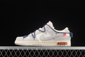 OFF-White x NIKE DUNK Low OW SB buckle rebound fashion casual board shoes DJ0950-112