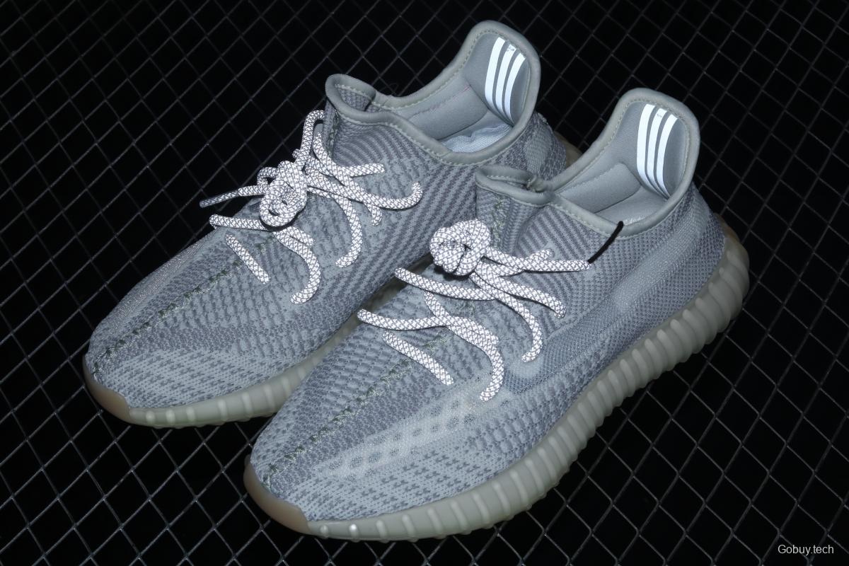 Adidas Yeezy Boost 350 V2 Tailgate FX4348 Darth Coconut 350 second generation hollowed-out Asian grey angel color BASF popcorn