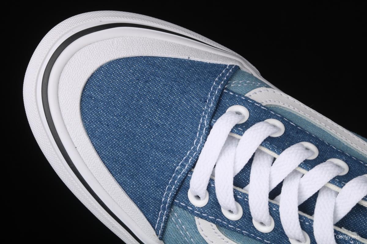 Vans Style 36 half-moon jeans blue side stripes low-edge sports board shoes VN0A38G1Q69