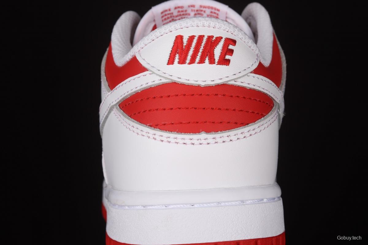 NIKE SB DUNK Retro Low White/University Red University Red Slam Dunk Series low-side leisure sports skateboard shoes CW1590-600