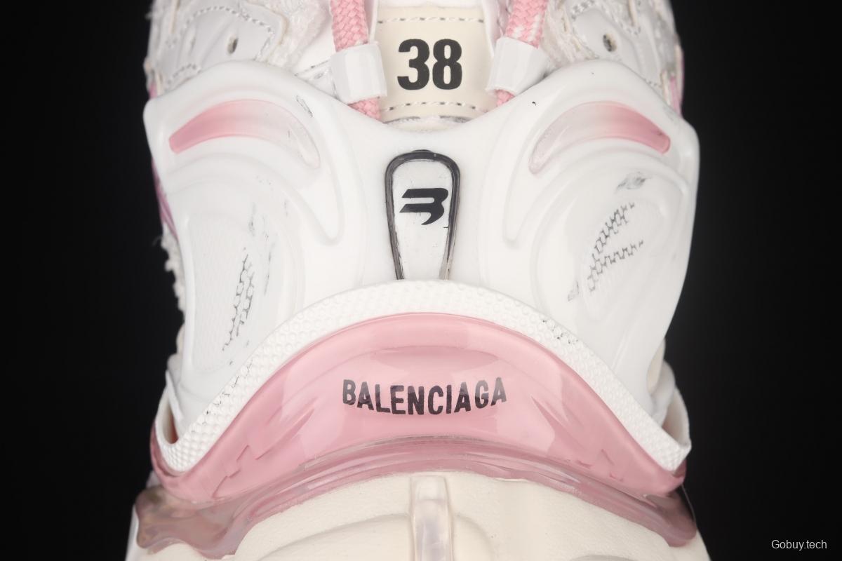 Balenciaga Runner Kith Four.Color 21ss's latest color matching trend retro casual shoes W3RB39059