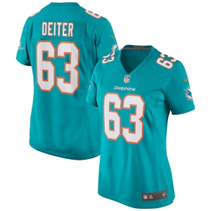 Women's Michael Deiter Aqua Player Limited Team Jersey