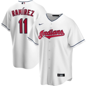 Men's Jose Ramirez White Home 2020 Player Team Jersey