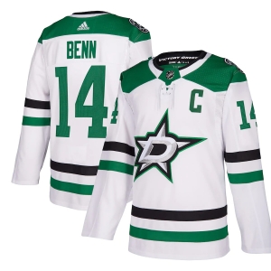 Women's Jamie Benn White Away Player Team Jersey