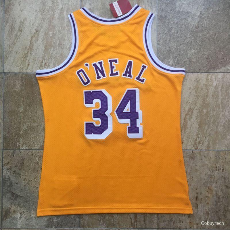 Men's Shaquille O'Neal Yellow Retro Classic Team Jersey