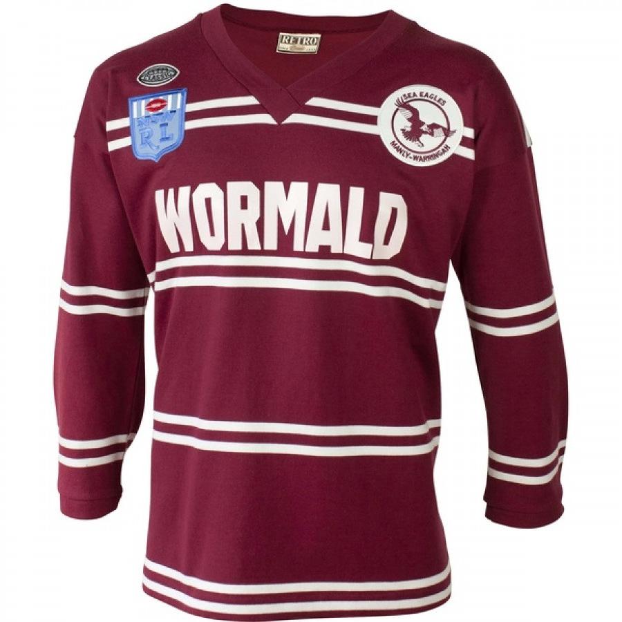 Manly Warringah Sea Eagles 1987 Men's Retro Rugby Jersey