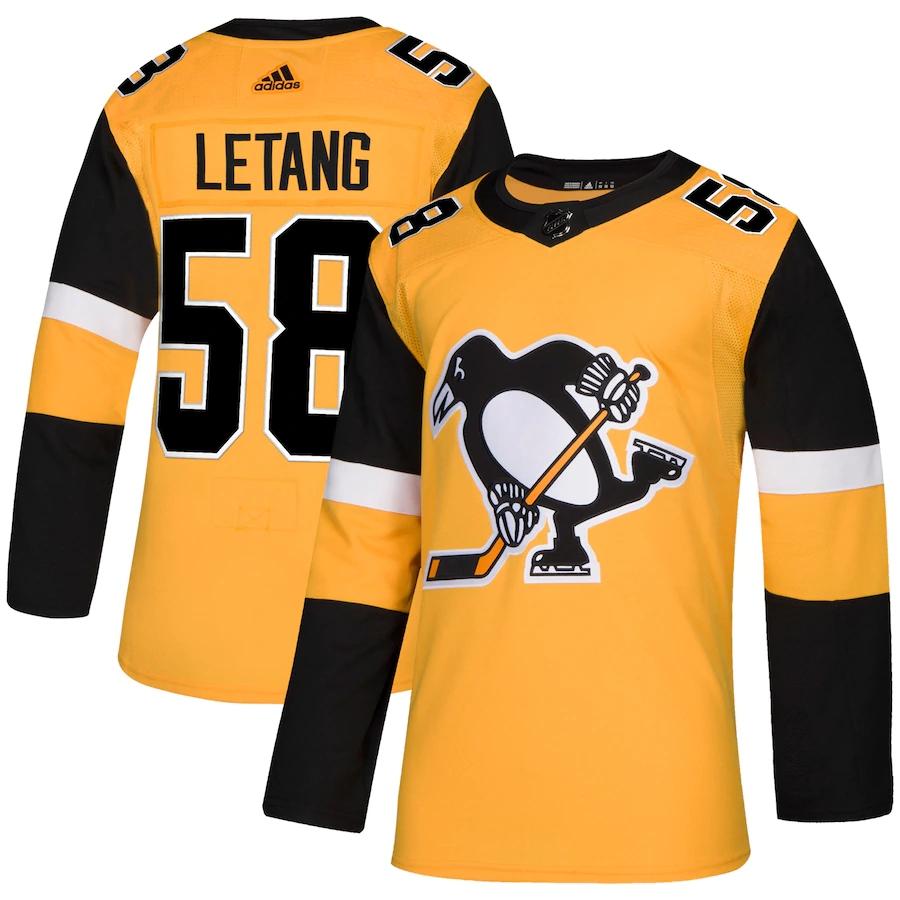 Youth Kris Letang Gold Alternate Player Team Jersey