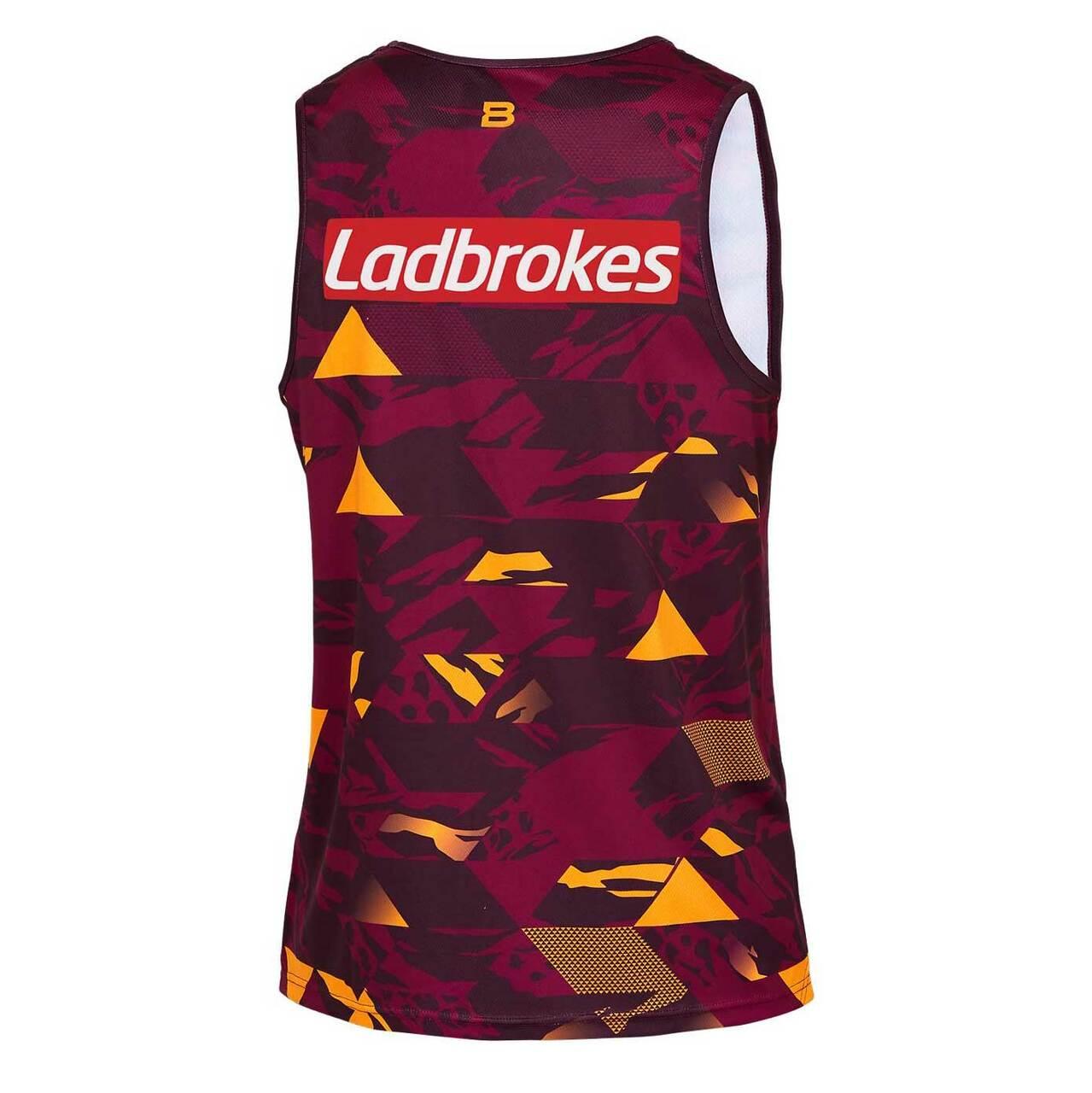 Brisbane Broncos 2021 Men's Training Rugby Singlet