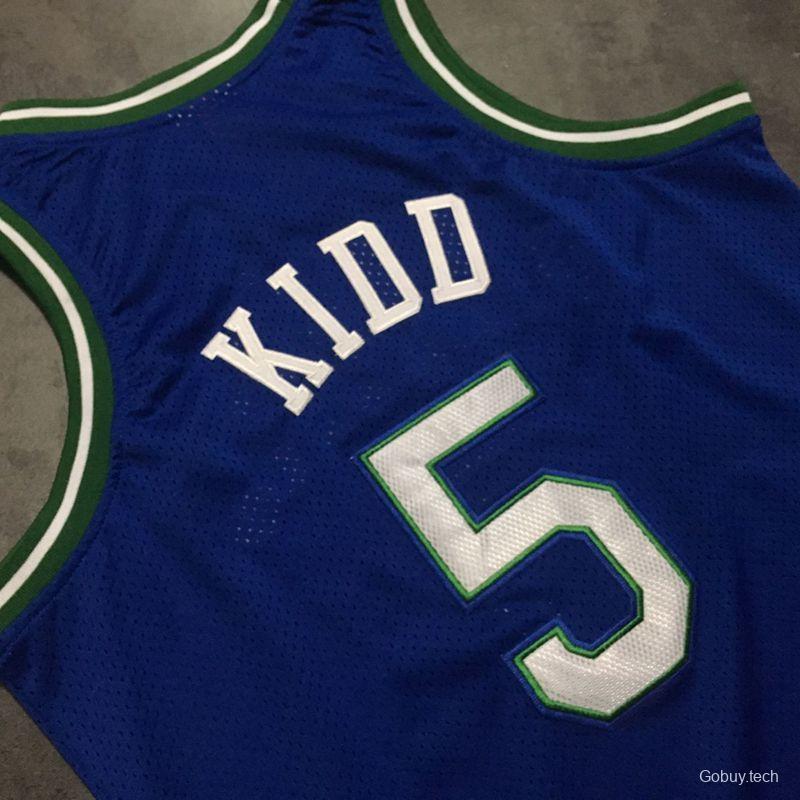 Men's Jason Kidd Blue Retro Classic Team Jersey