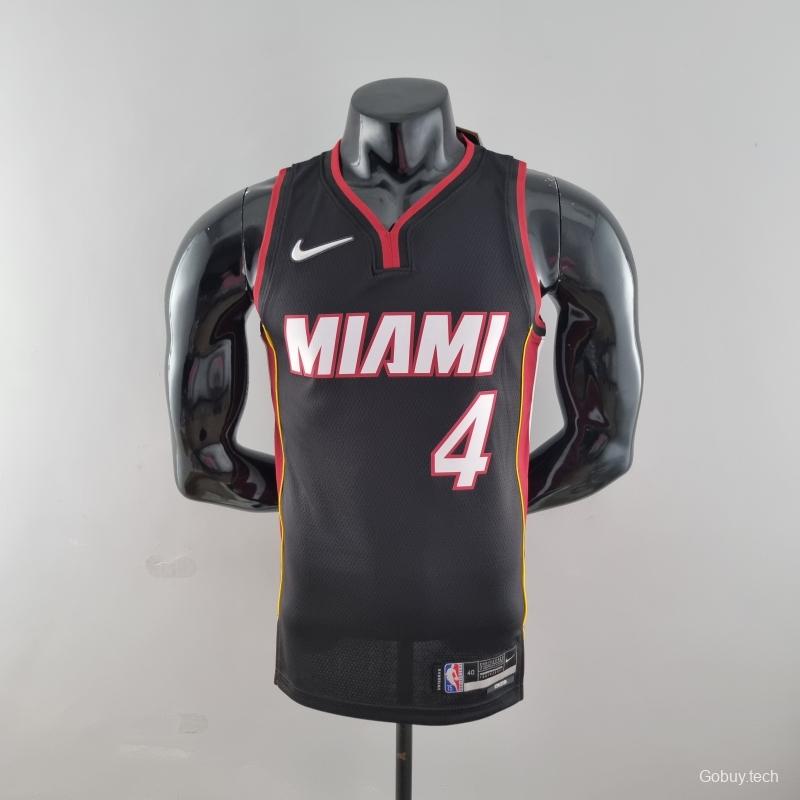 75th Anniversary Miami Heat OLADIPO#4 Black NBA Jersey