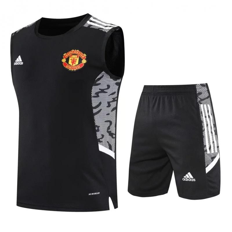 22/23 Manchester United Pre-Training Jersey Black Vest