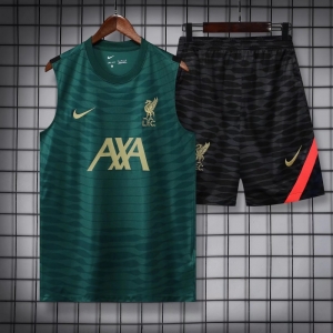 22/23 Liverpool Dark Green Pre-match Training Jersey Vest