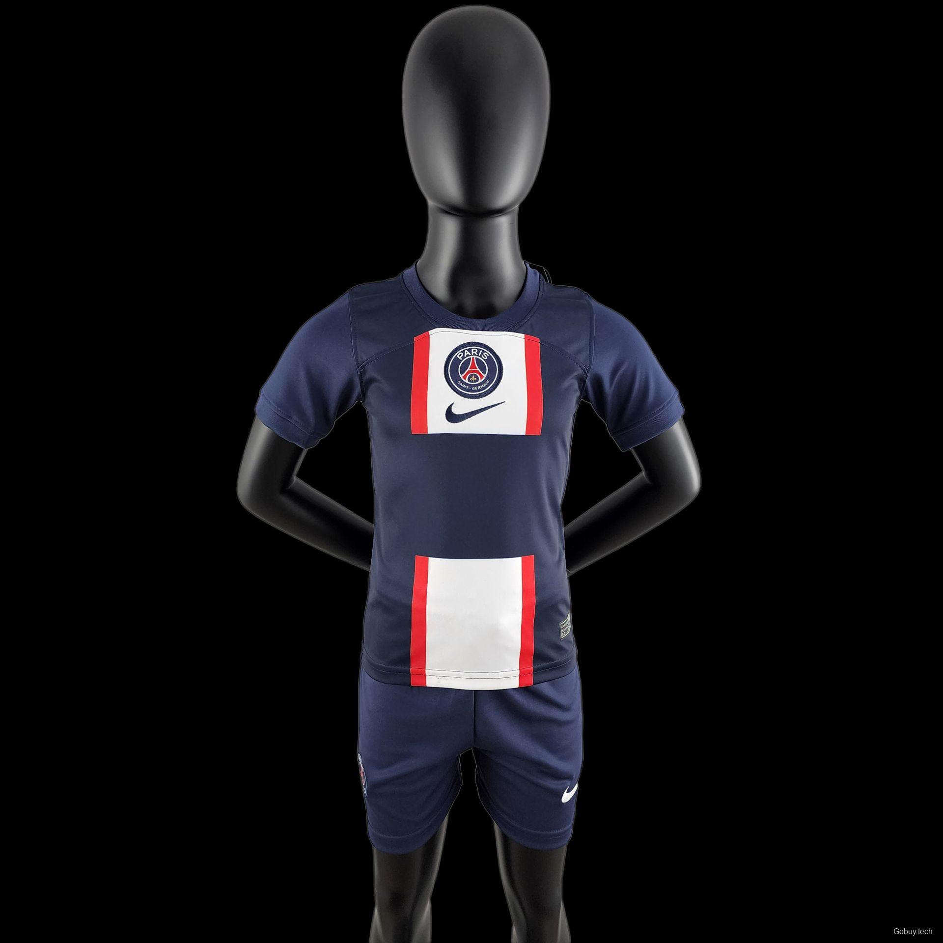 22/23 Kids Kit PSG Home Size：16-28 Soccer Jersey