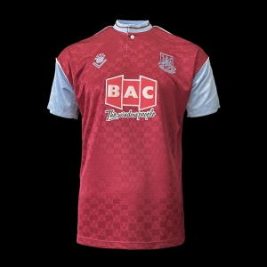 Retro 89/90 West Ham home Soccer Jersey