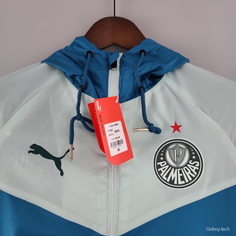 2022 Palmeiras Windbreaker Blue