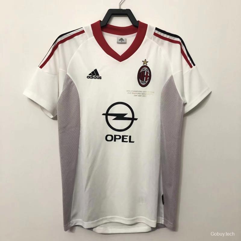 Retro 02/03 AC Milan Away Soccer Jersey