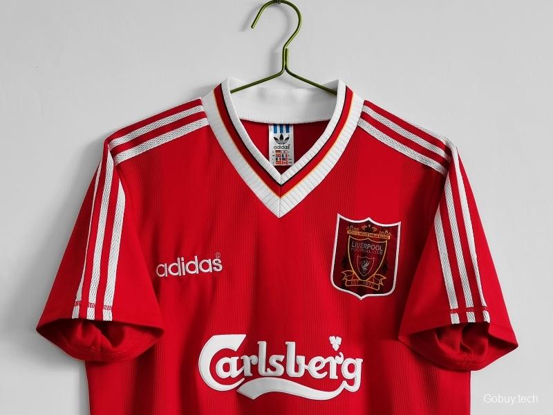 Retro 1995/96 Liverpool Home Soccer Jersey