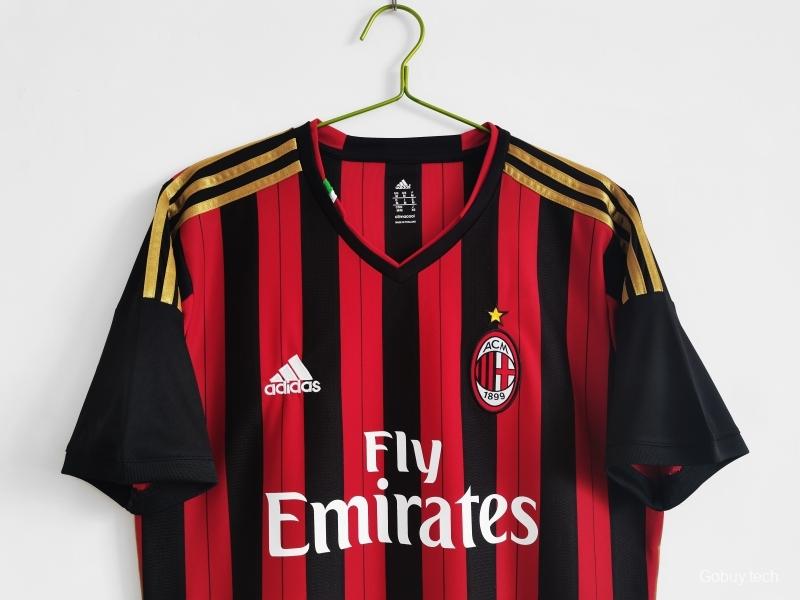 Retro 2013/14 AC Milan Home Soccer Jersey