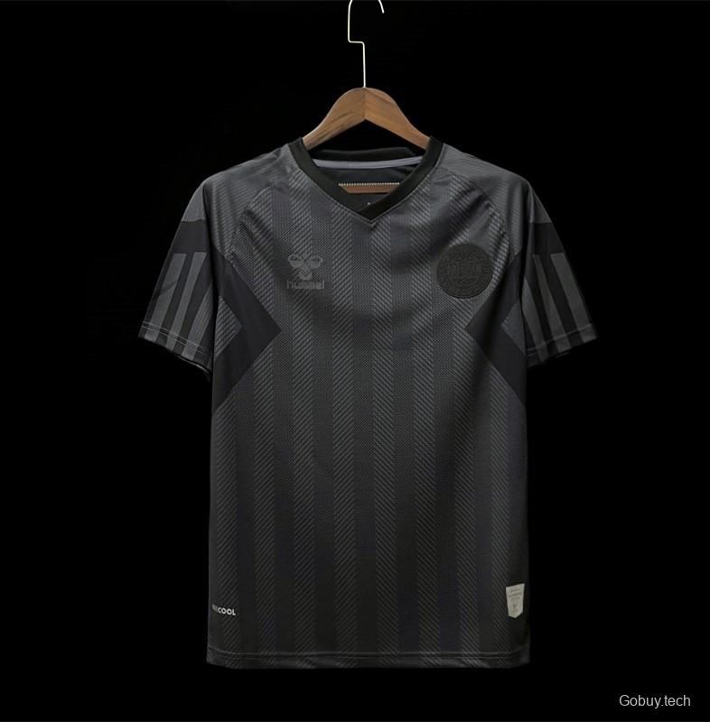 2022 Denmark Away Black Soccer Jersey