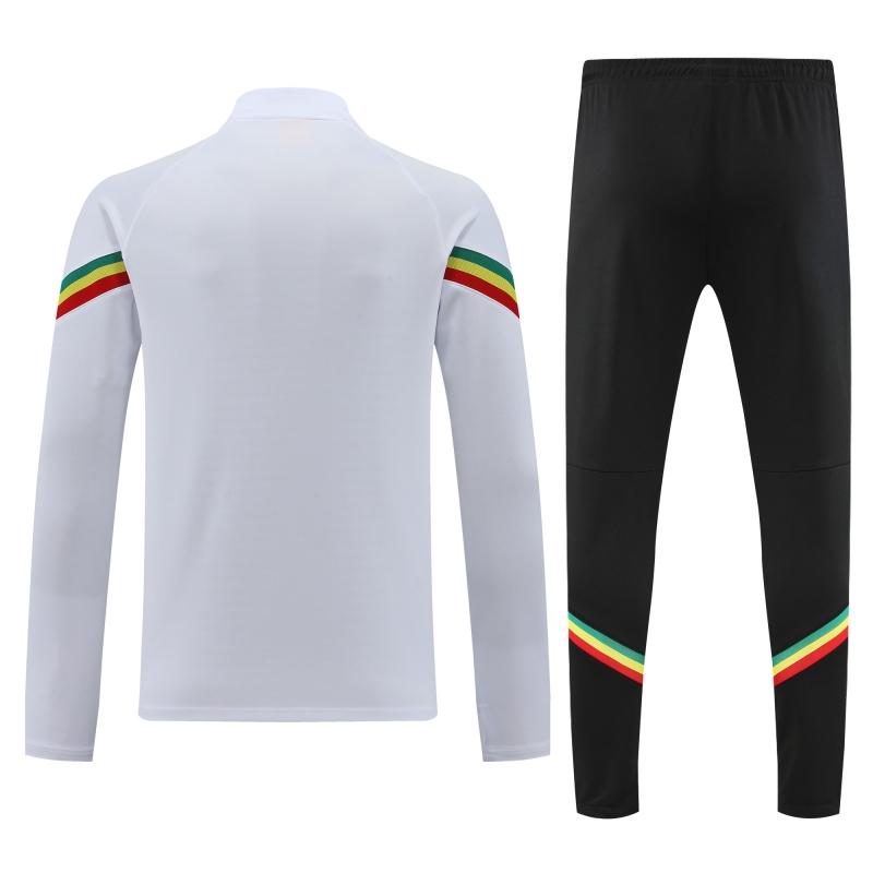 2022 Senegal White Half Zipper Tracksuit