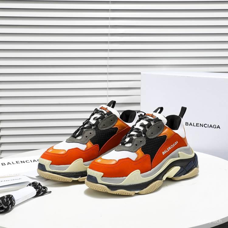 Men/Women Balenciaga Triple S Sneaker Orange Item 6380340