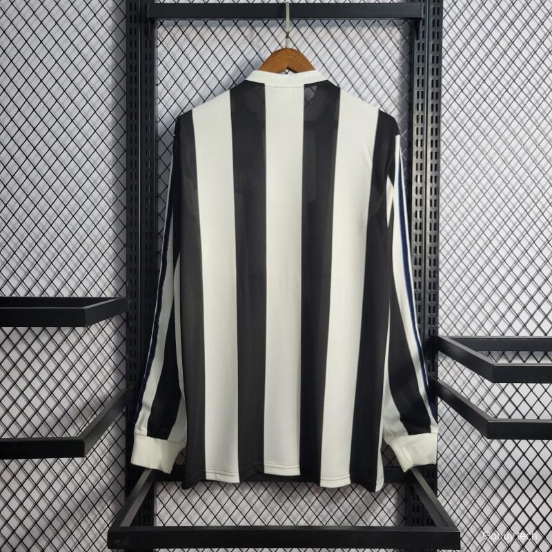 Retro 1995-97 Long Sleeve Newcastle Home Soccer Jersey