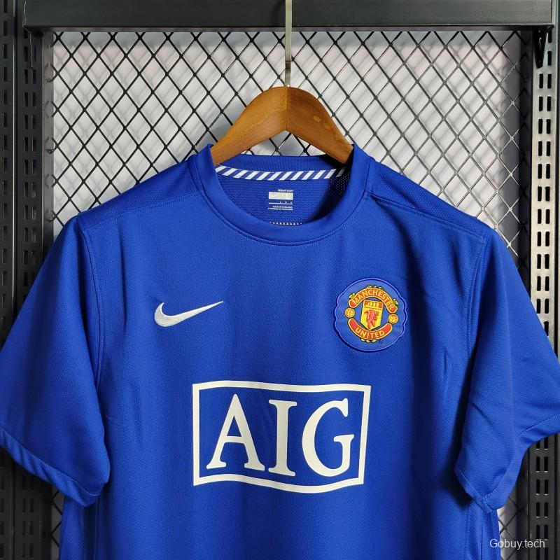 Retro 08/09 Manchester United Third Blue Jersey