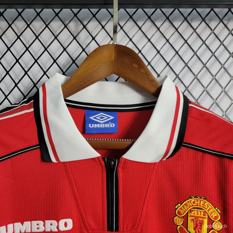 Retro 98-99 Manchester United Home Jersey