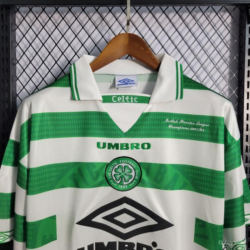 Retro 98/99 Celtic Home Champion Jersey