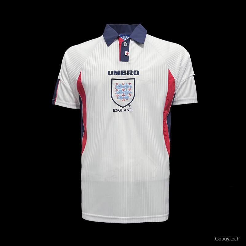 Retro 1998 England Home Soccer Jersey