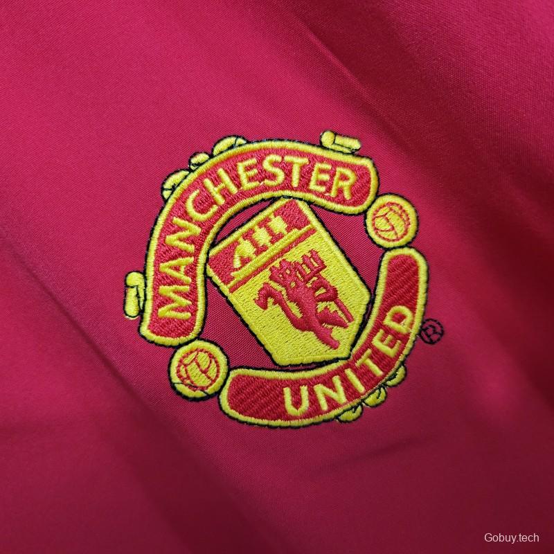 Retro 02/04 Manchester United Long Sleeve Home Jersey