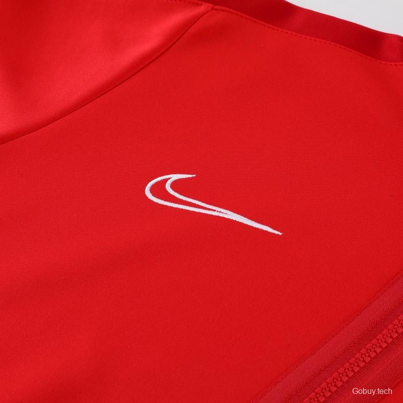 2023 Nike Red Full Zipper Hoodie Jacket +Pants