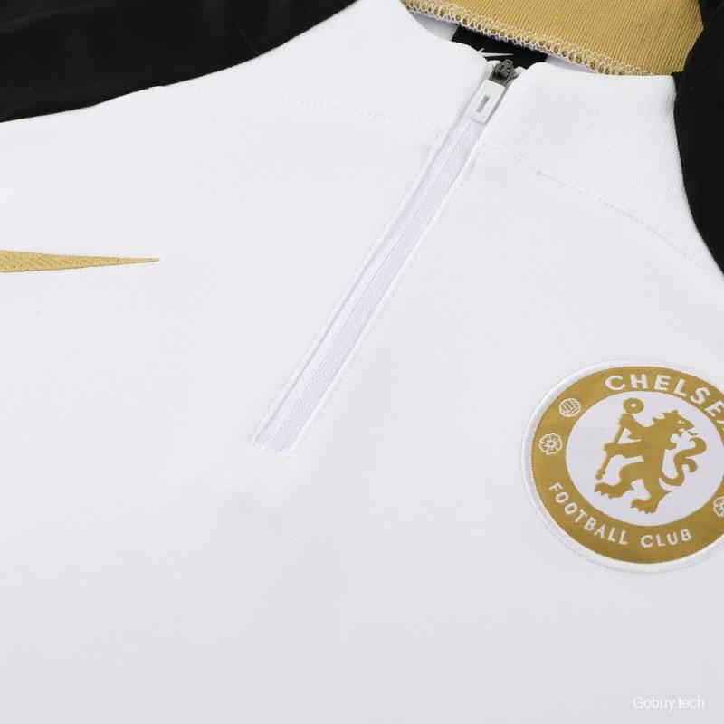 23/24 Chelsea White  Half Zipper Jacket+Pants