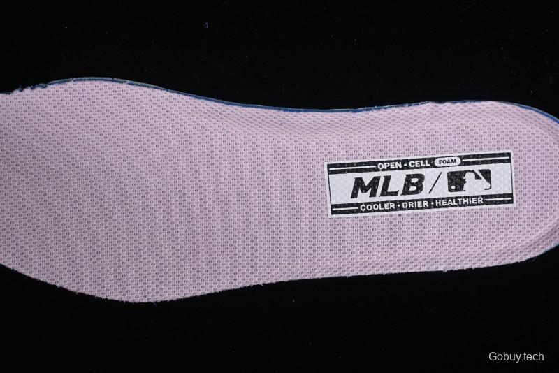 MLB NY Chunky Liner New York Yankees Velcro Print Logo Lightweight Platform Casual Sneakers - 3ASXCMM4N50PKS