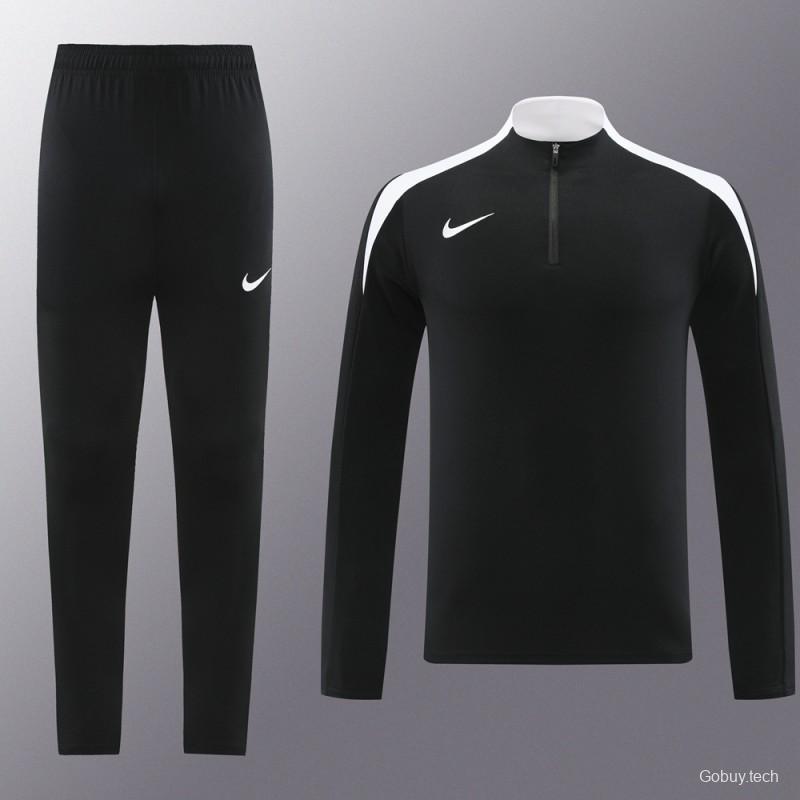 24/25 Nike Black Half Zipper Jacket+Long Pants