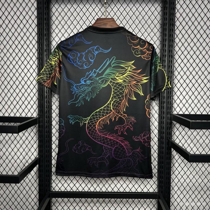 24/25 Real Madrid Black Multi-Color Dragon Special Jersey