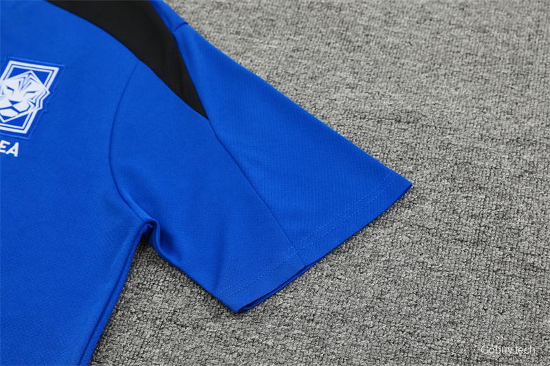 2024 South Korea Blue Short Sleeve Jersey+Shorts